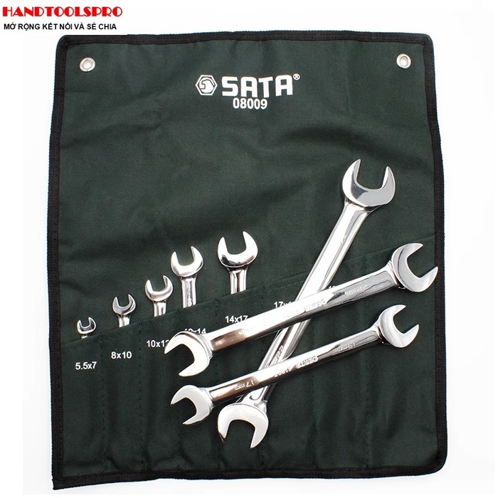 5.5-24mm Bộ cờ lê 2 đầu miệng Sata 08009