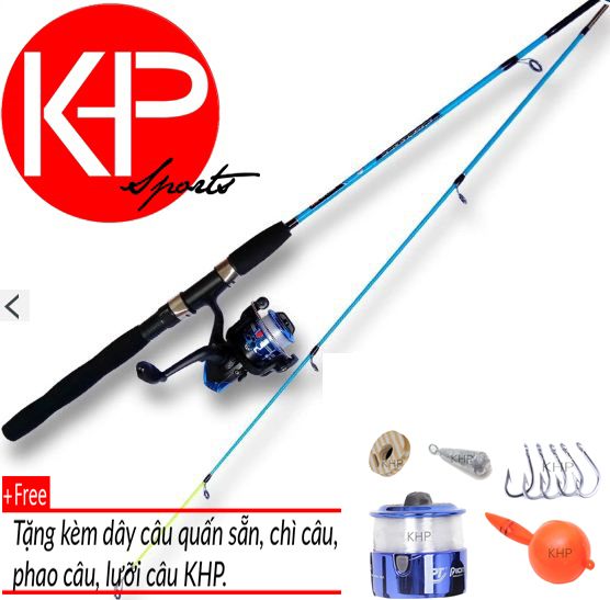 [HCM]Bộ cần câu 2 khúc mini 1m5 (Xanh lá)