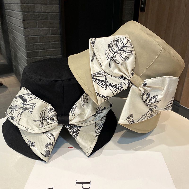 Nón bucket thắt nơ thời trang cách điệu