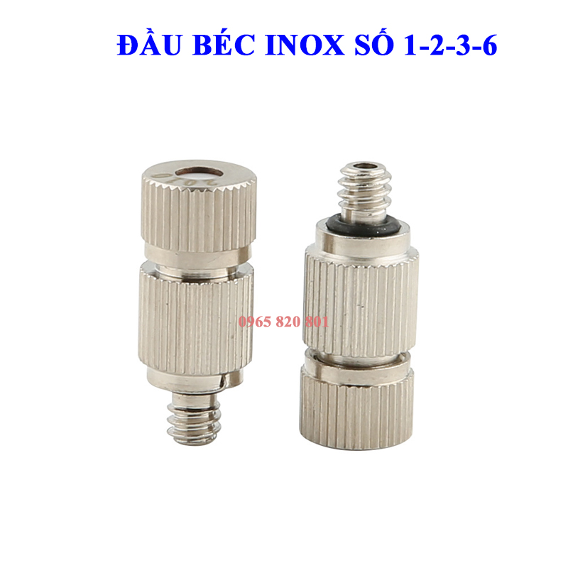 Đầu béc phun sương inox số 1-2-3-6