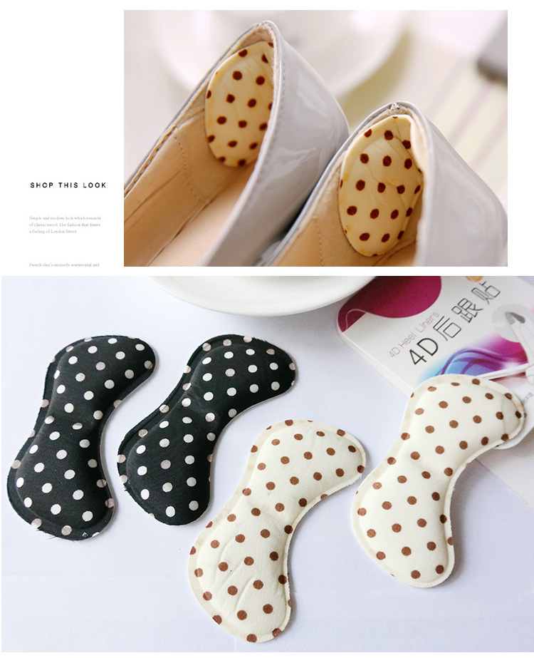 2 Cặp Miếng Dán Gót Giày Heel Liners Chống Trầy Gót Chân (4 Miếng Dán)