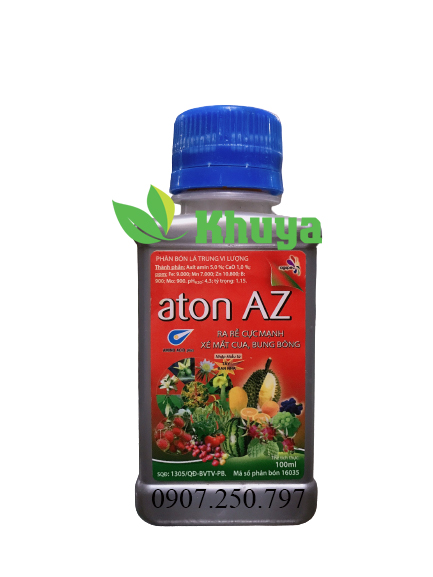 Phân bón lá trung vi lượng aton AZ 100ml Ra rễ, Xé mắt cua và Bung bông