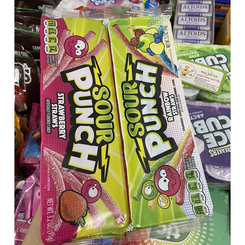 Kẹo siêu chua dạng que Sour Punch 91g