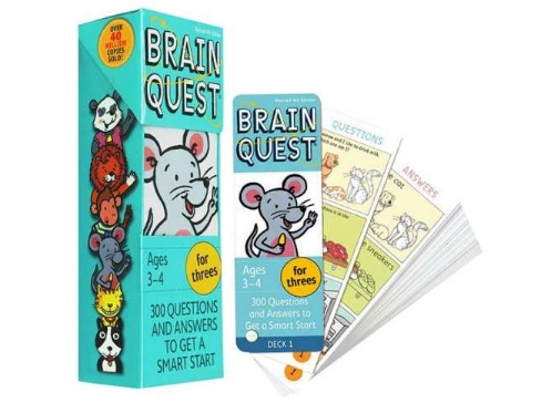 Thẻ Brain quest 3-4 tuổi (Gồm có 2 deck)