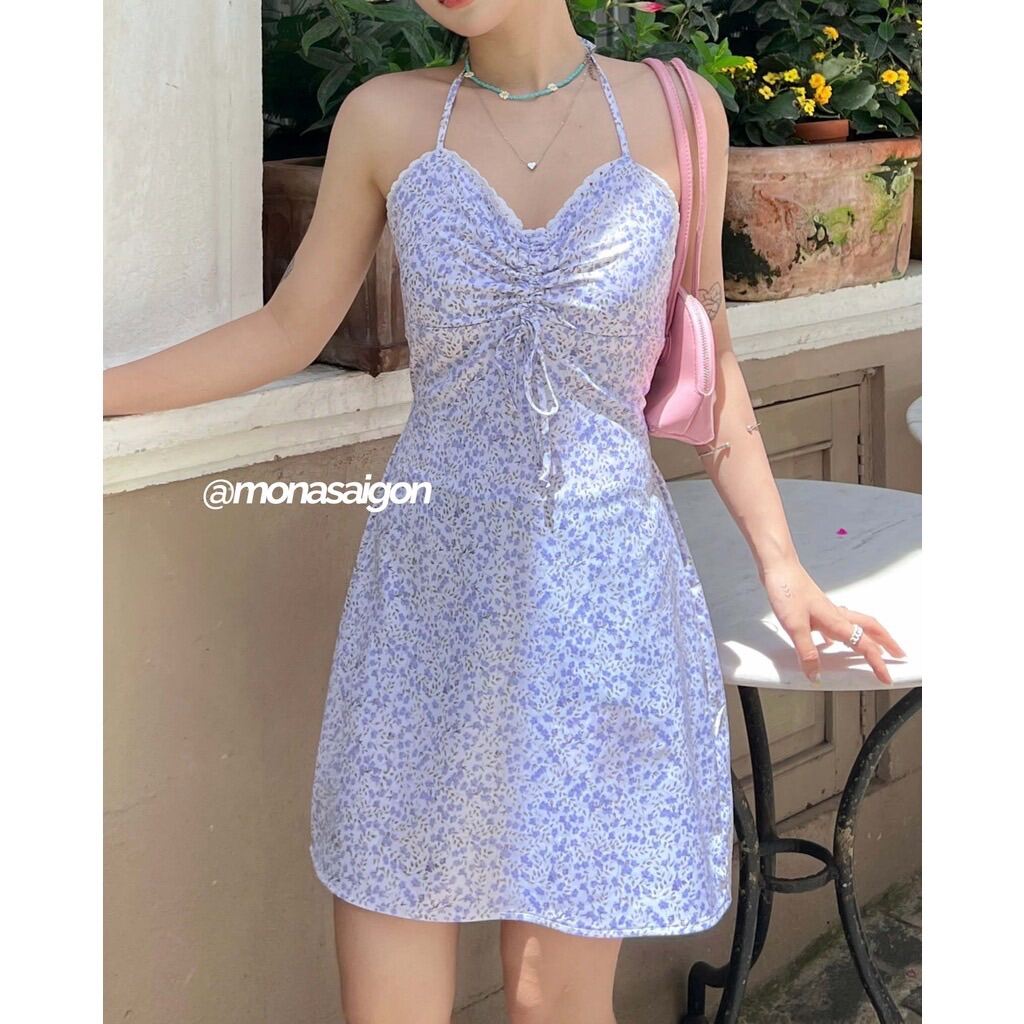[VOUCHER 12%/149K] Đầm hai dây hoa nhí MONÁ - DAISY