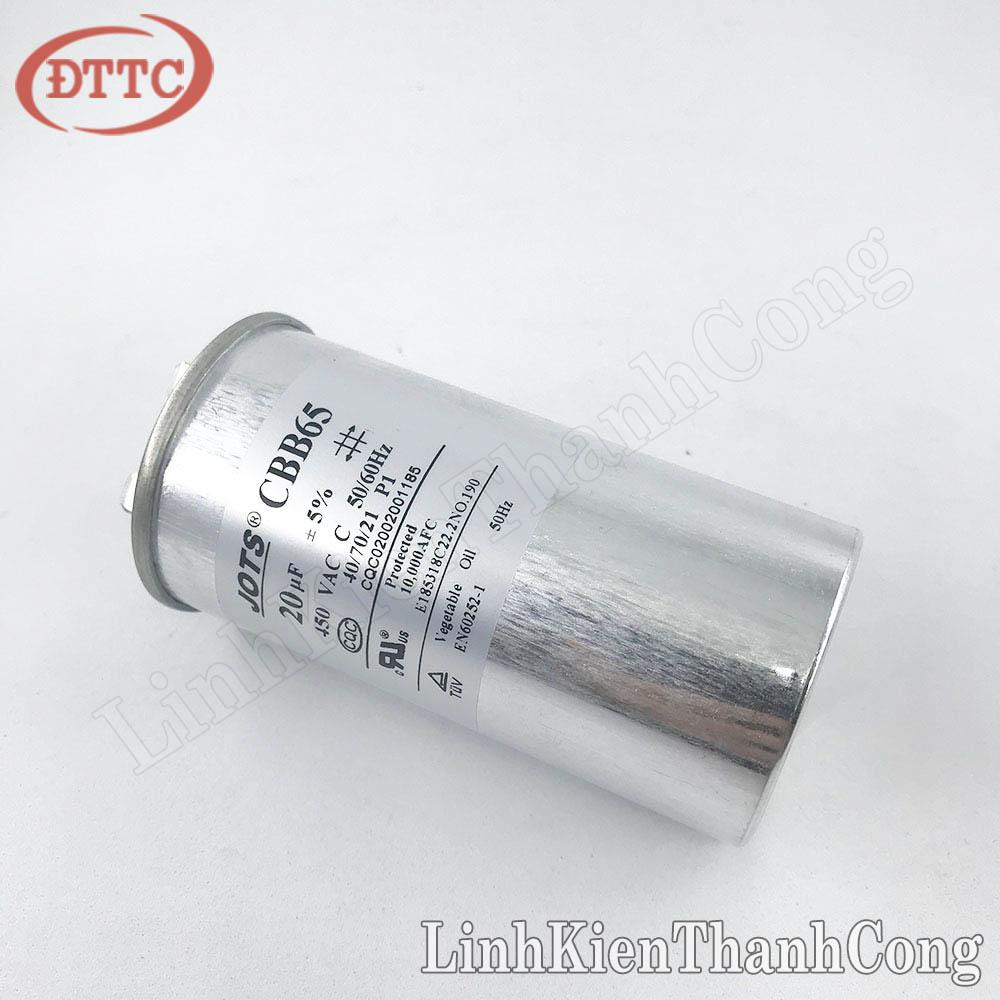 Tụ cbb65a-1 20uf 450vac