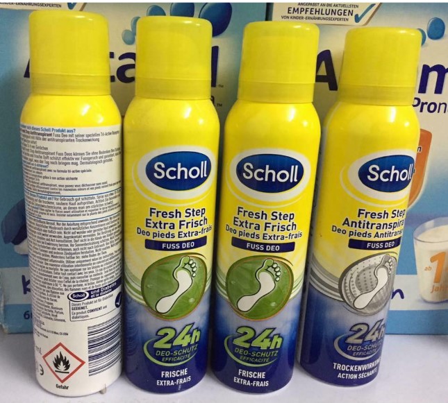 Xịt Mùi Hôi Chân, Hôi Giầy Scholl Của Đức 150ml