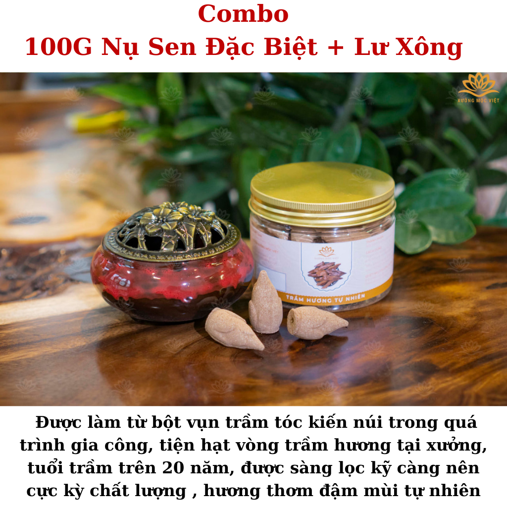 Nụ Trầm Hương Khói Ngược dùng để xông nhà, thưởng trầm, thiền định - Nhang Trầm sạch an toàn cho sức khoẻ