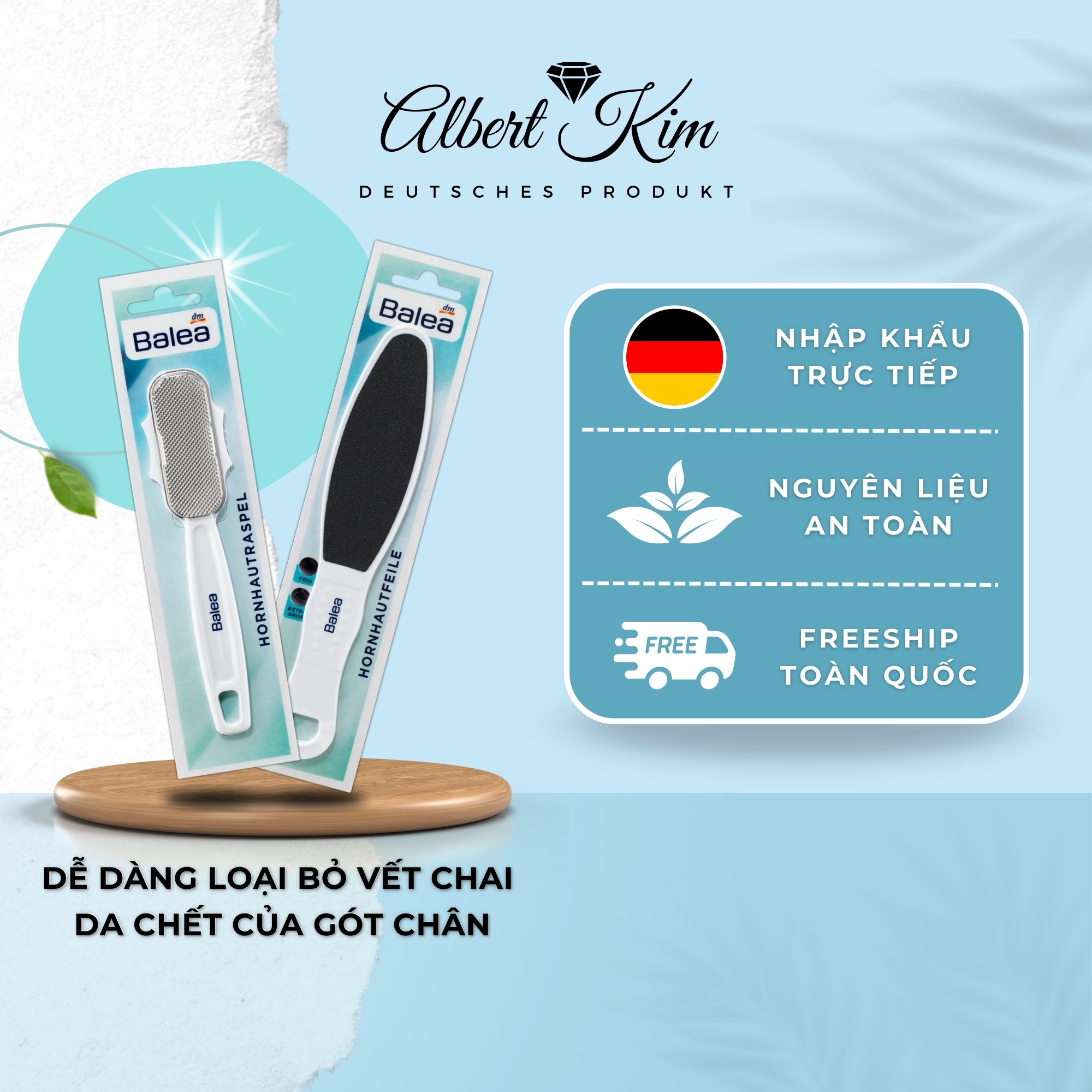 [ Hàng Đức ] Dụng cụ chà gót chân - Balea hàng nội địa Đức