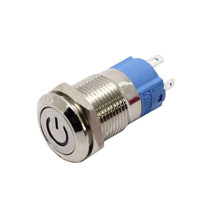 Nút Nhấn Giữ Có Đèn 12V Màu Đỏ, Xanh Lá Chống Nước Phi 16