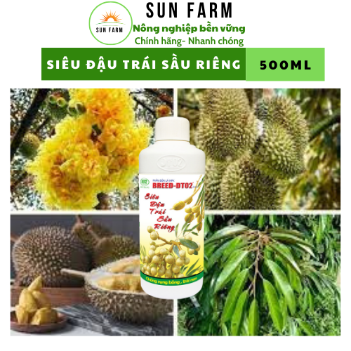 [mua 5 tặng 1] phân bón lá Siêu đậu trái sầu riêng 500ml