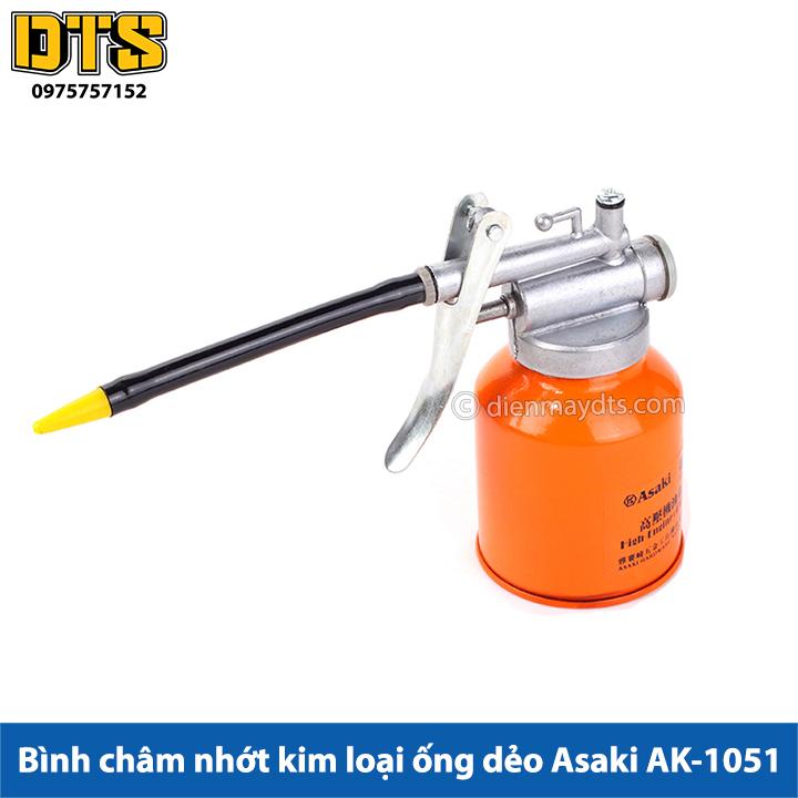 Bình châm nhớt kim loại ống dẻo Asaki 250gr (Vịt đầu kim loại Asaki)