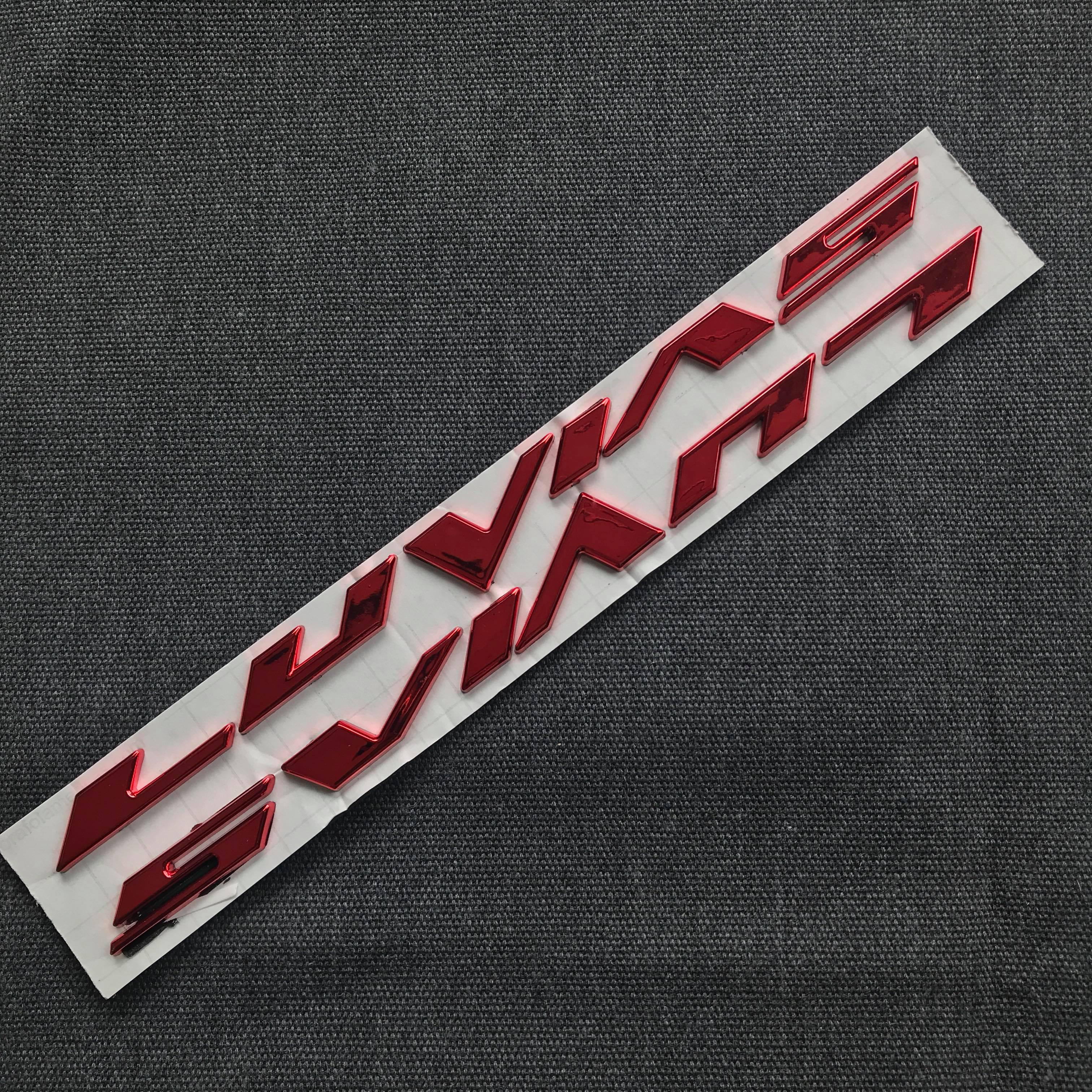 Bộ tem nổi dành cho xe LUVIAS (MÀU ĐỎ)