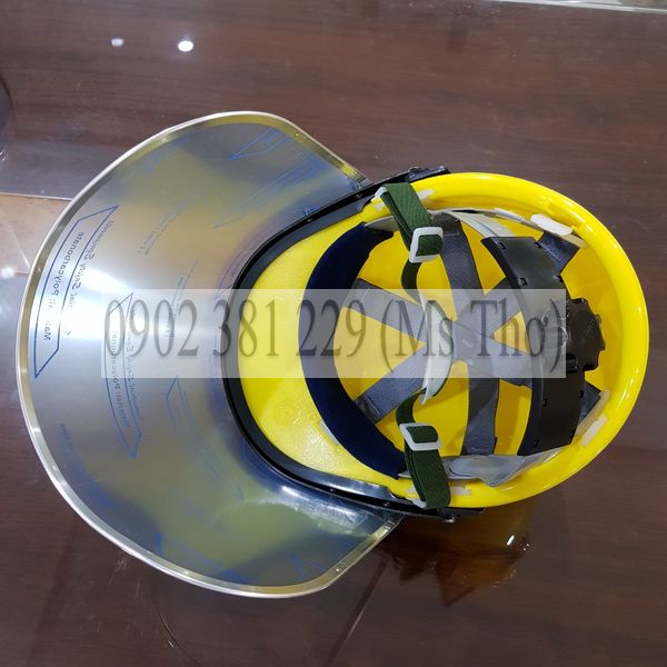 Nón Bảo Hộ Lao Động EAGLE Đài Loan có kính che mặt