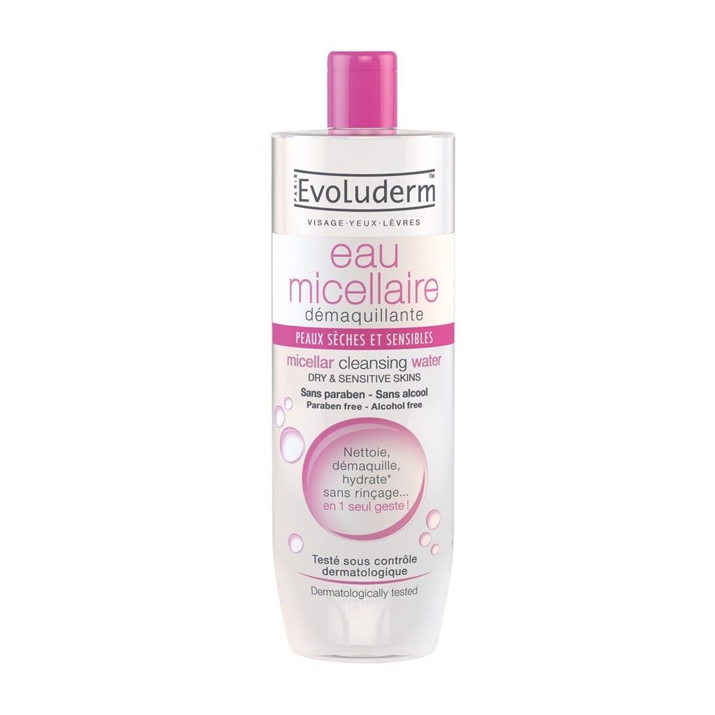 Nước tẩy trang Evoluderm Micellar Cleansing Water 250ml