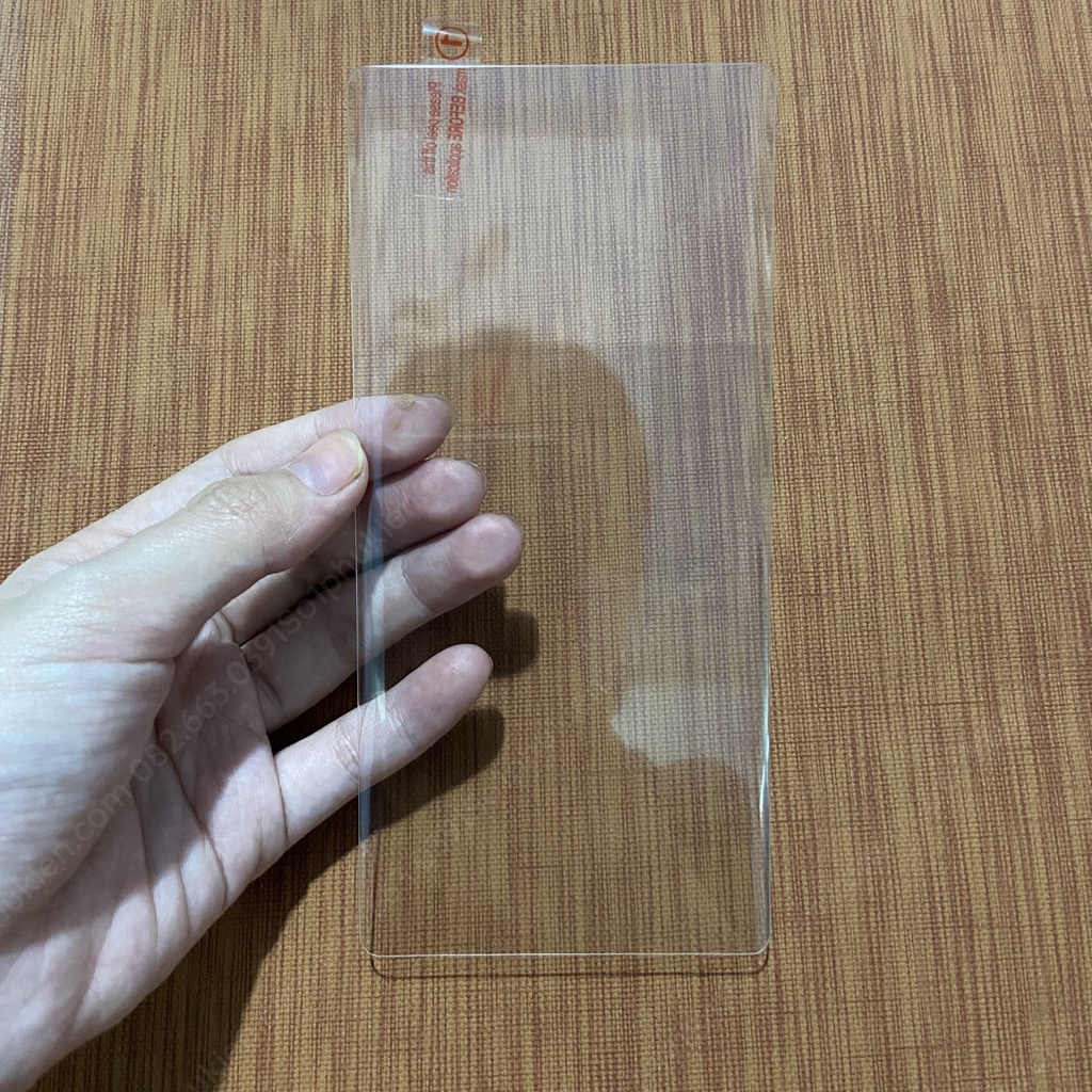 Kính cường lực Samsung Note 10 plus full màn keo uv, không viền, trong suốt