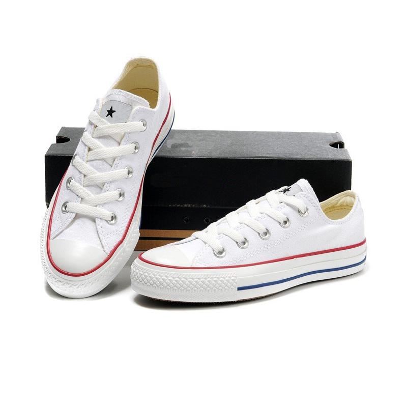 Giày Vải Cổ Thấp Nam - Trắng