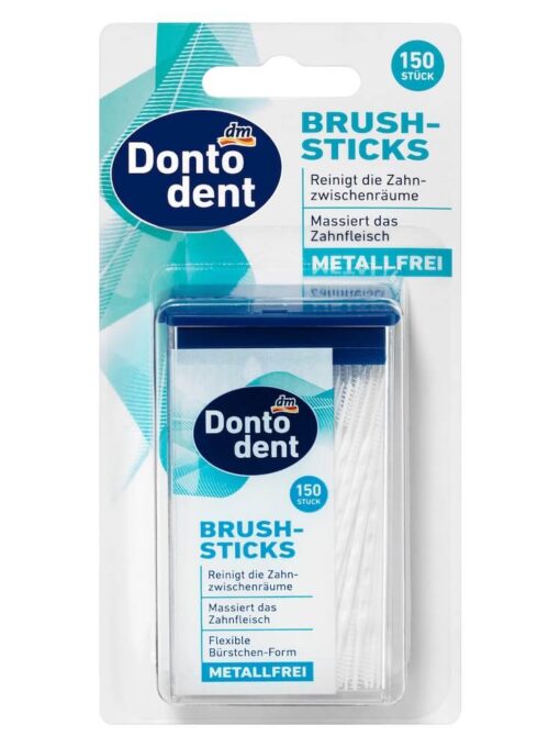 [Hàng Đức] Tăm Xỉa Răng Y Tế Dontodent Brush Sticks, 150 Chiếc