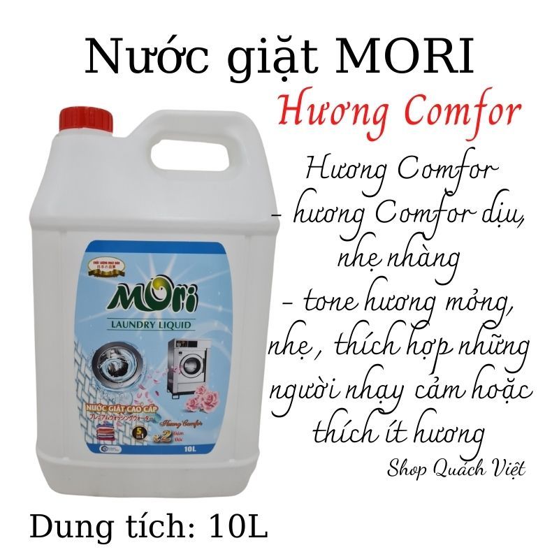 Nước giặt cao cấp MORI hương Comf, dung tích 2L