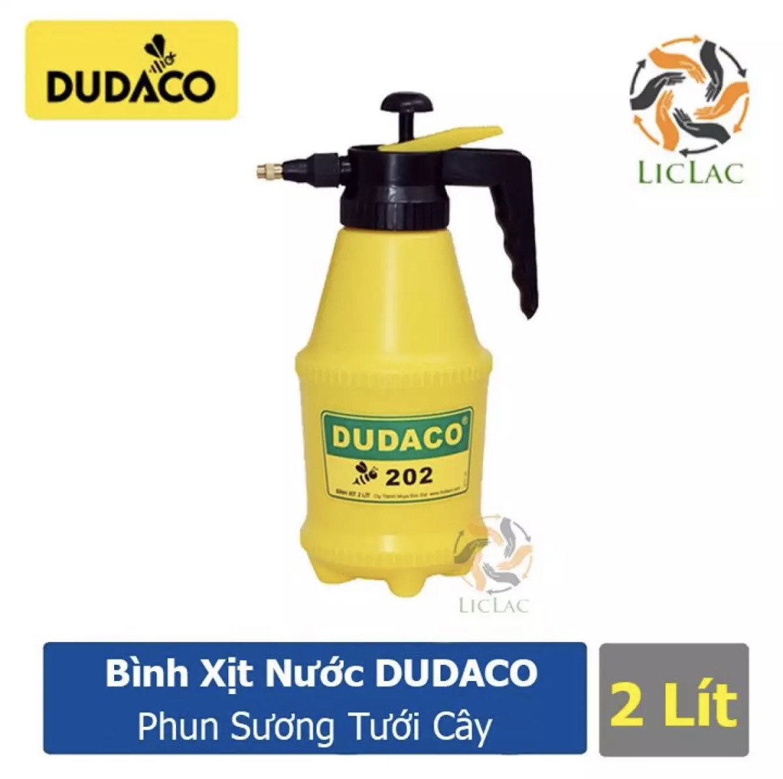 BÌNH XỊT NƯỚC TƯỚI CÂY PHUM XỊT HÓA CHẤT DUDACO 2 LÍT