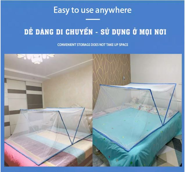 Màn chụp gấp gọn Chống Muỗi Thông Minh