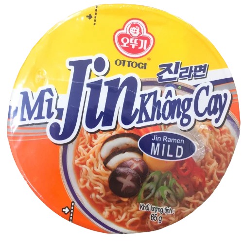 Combo 6 ly Mì Jin Không Cay Otoki 65g