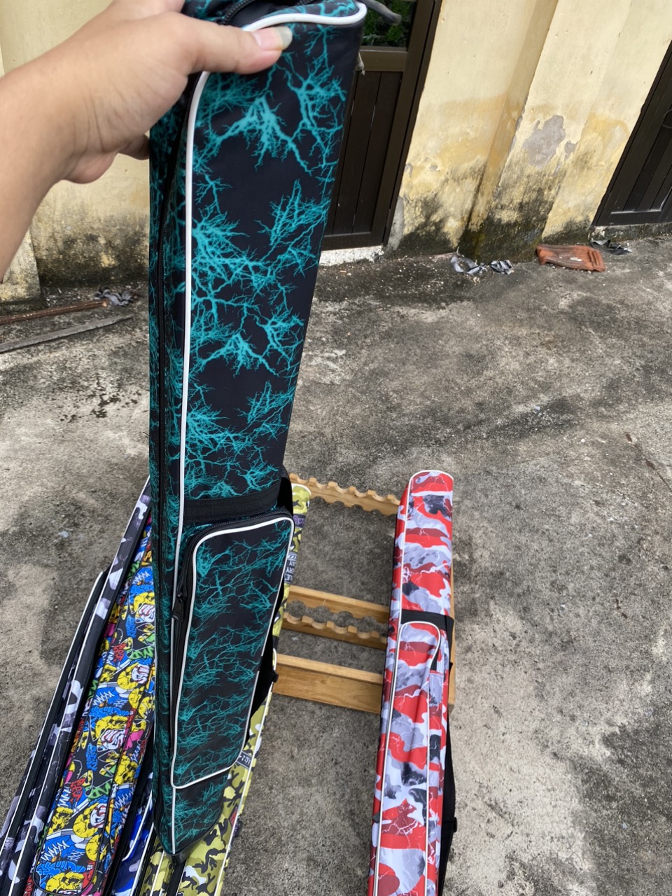 Bao đựng cần 1m25 1 ngăn chính. 1 ngăn phụ