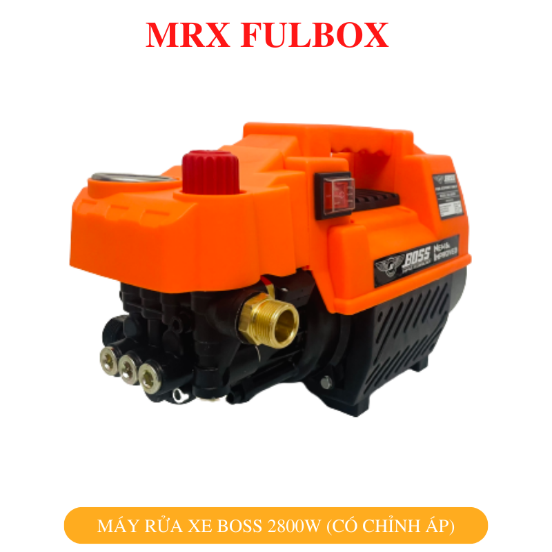 Máy rửa xe mini gia đình chuyển rửa xe, xịt rửa máy lạnh Hiệu Boss công suất 2800W Model BO-2800 motor 100% lõi đồng