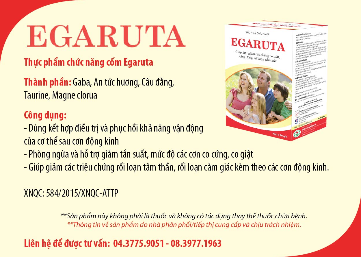 Cốm Hỗ Trợ Điều Trị Bệnh Động Kinh Egaruta 30 Gói