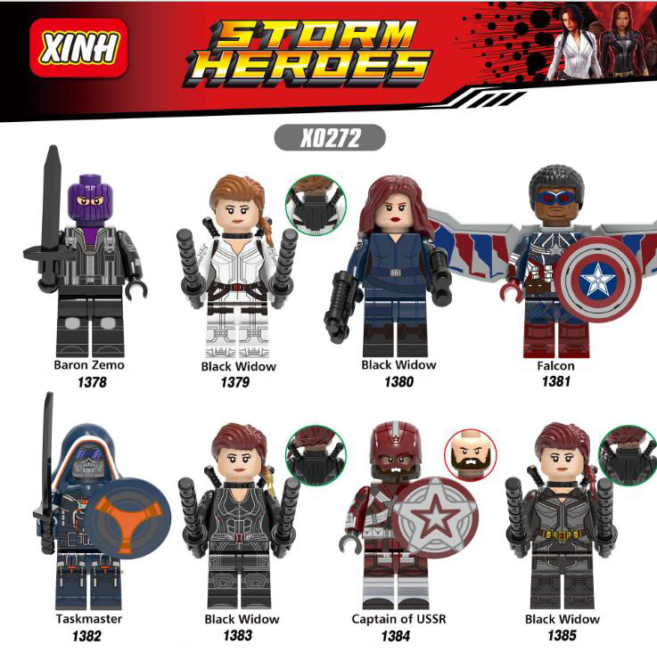 Đồ chơi lắp ráp Minifigure bộ BlackWidows-X0272
