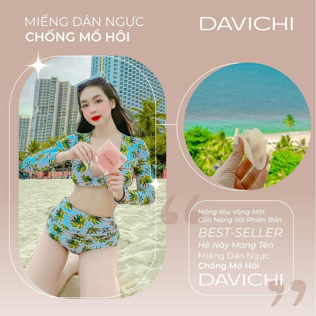 Miếng Dán Ngực Chống Mồ Hôi Davichi Cao Cấp, Siêu Mỏng, Ôm Khít (2 Miếng/Hộp )