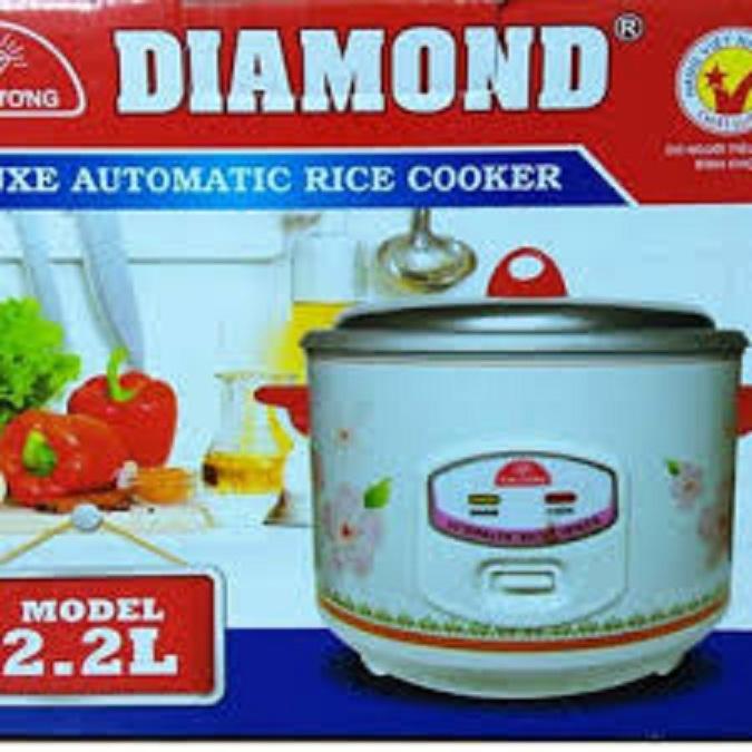 Nồi cơm điện Kim Cương nắp rời 2.2L (trắng)