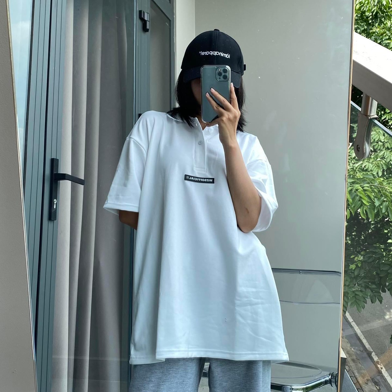 Áo thun POLO WNS nam basic màu đen và trắng