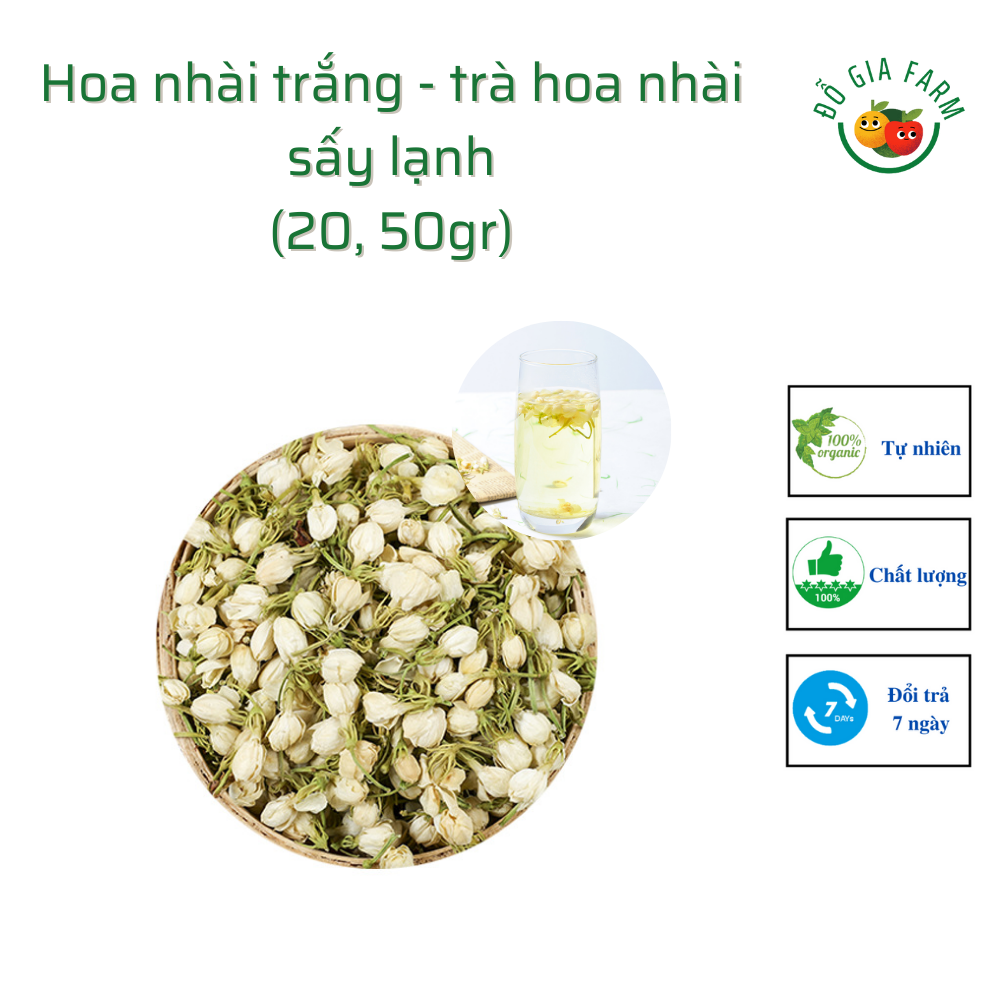 Hoa nhài trắng - trà hoa nhài sấy lạnh (20, 50gr)