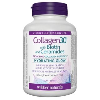 Collagen30 với Biotin và Ceramides Webber Naturals 200 Viên thumbnail