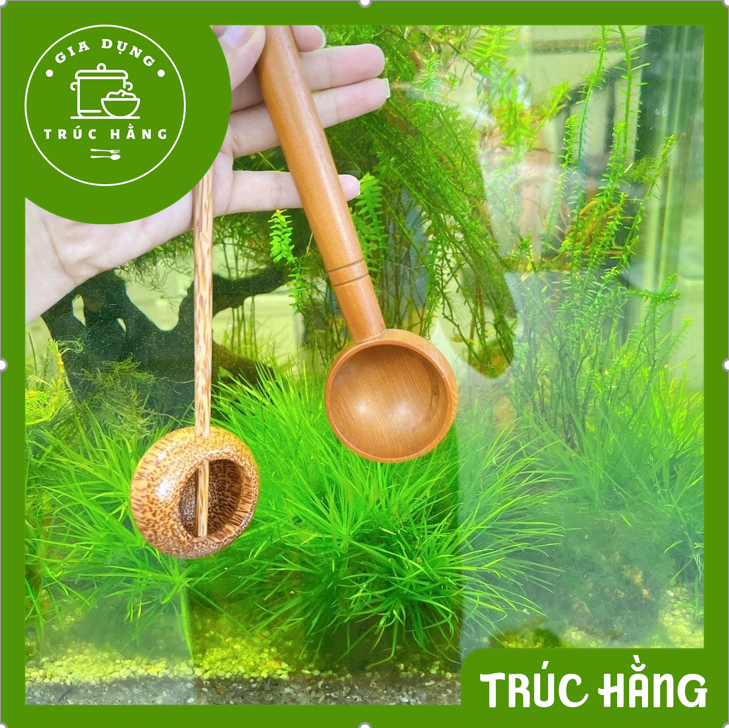 Gáo dừa tròn múc rượu