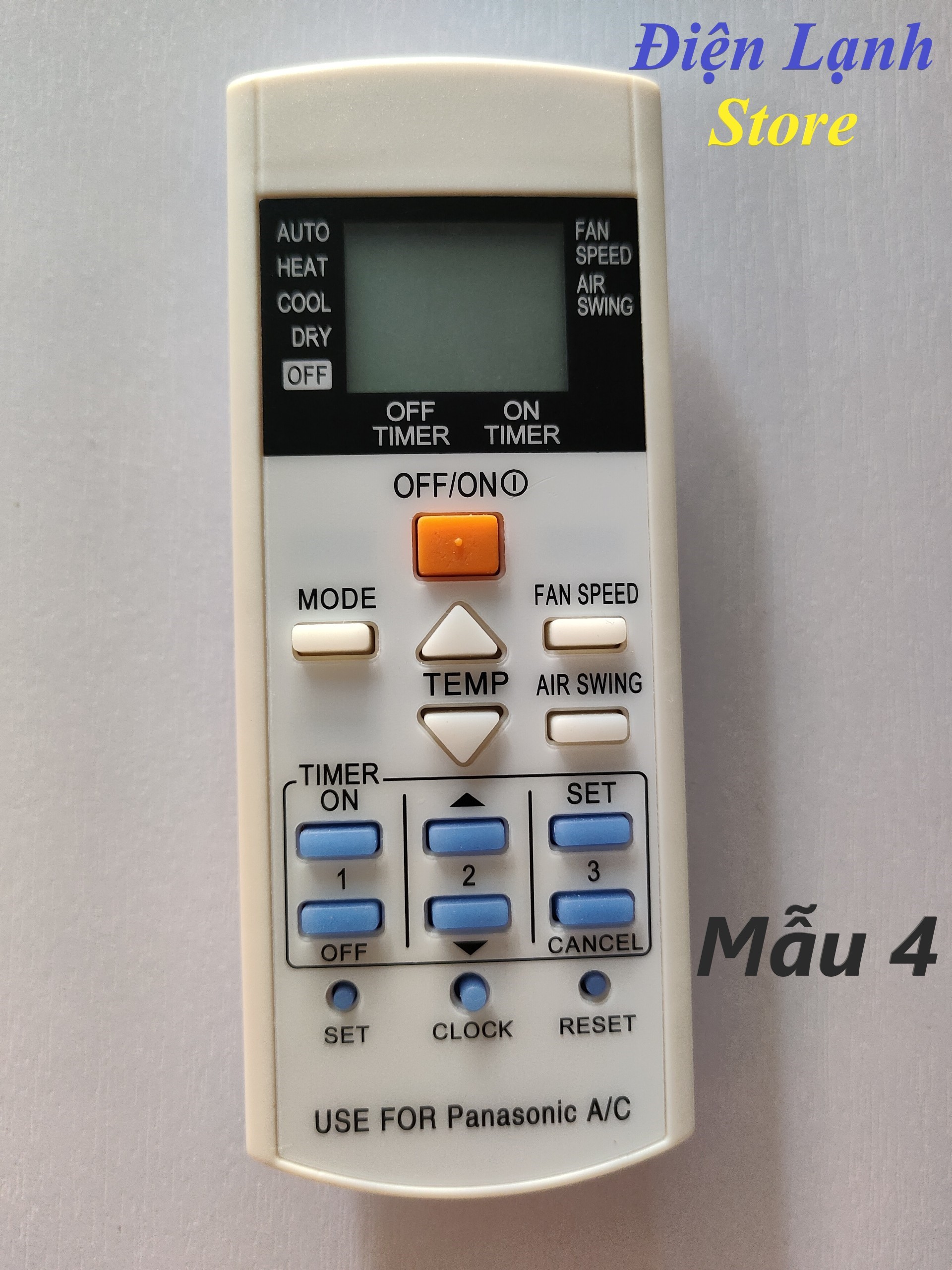 Remote máy lạnh panasonic các loại. (Tặng kèm cặp pin).