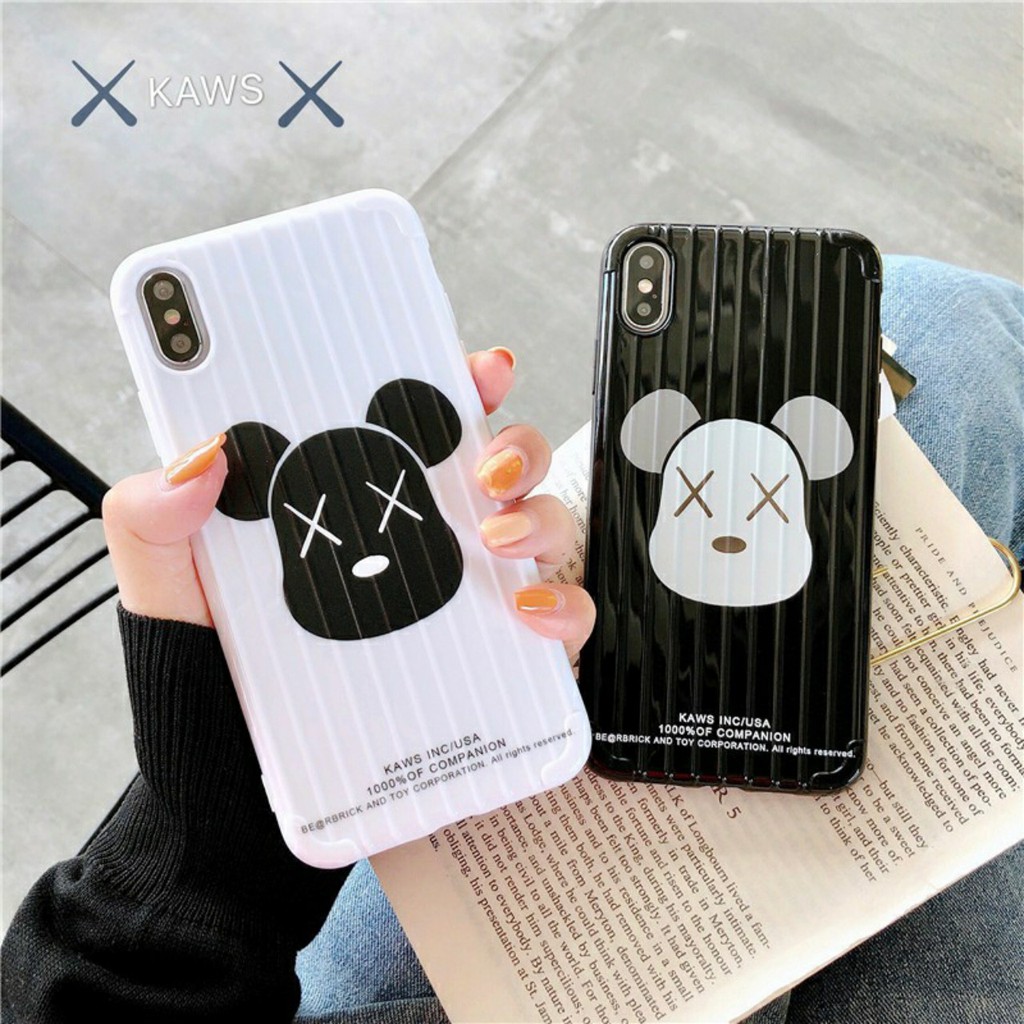Ốp Lưng Iphone 7 plus, 8 plus Vali Vân Nổi