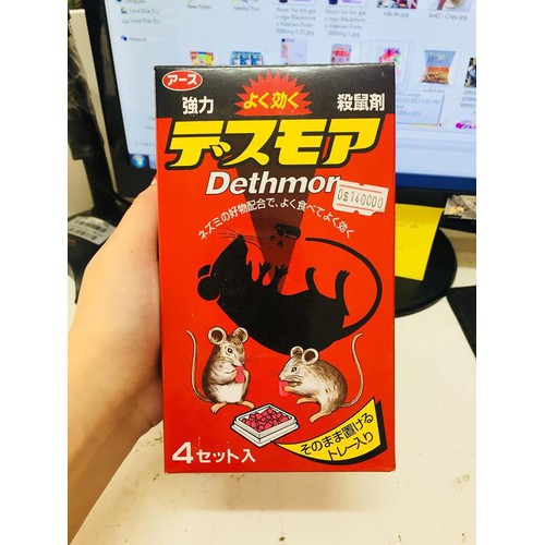 [HCM] Thuốc viên diệt chuột Dethmor nội địa Nhật Bản