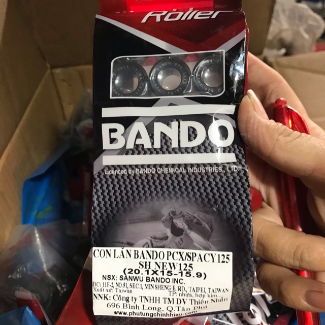 Bộ bi nồi 15,9gr xe sh việt 125-150/ pcx/ spacy 125/ ab125/sh mode và nhiều dòng xe khác bando