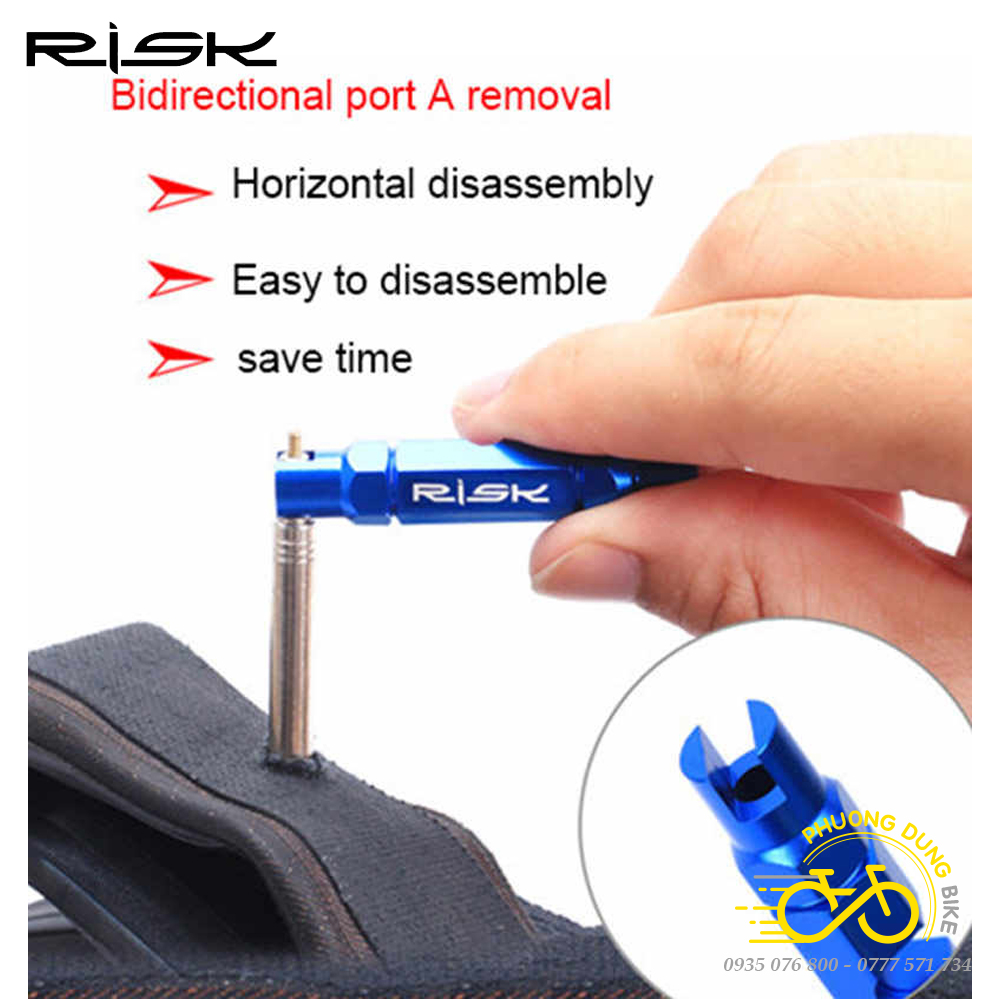 Dụng cụ tháo lõi van RISK - Lõi van xe đạp xe máy