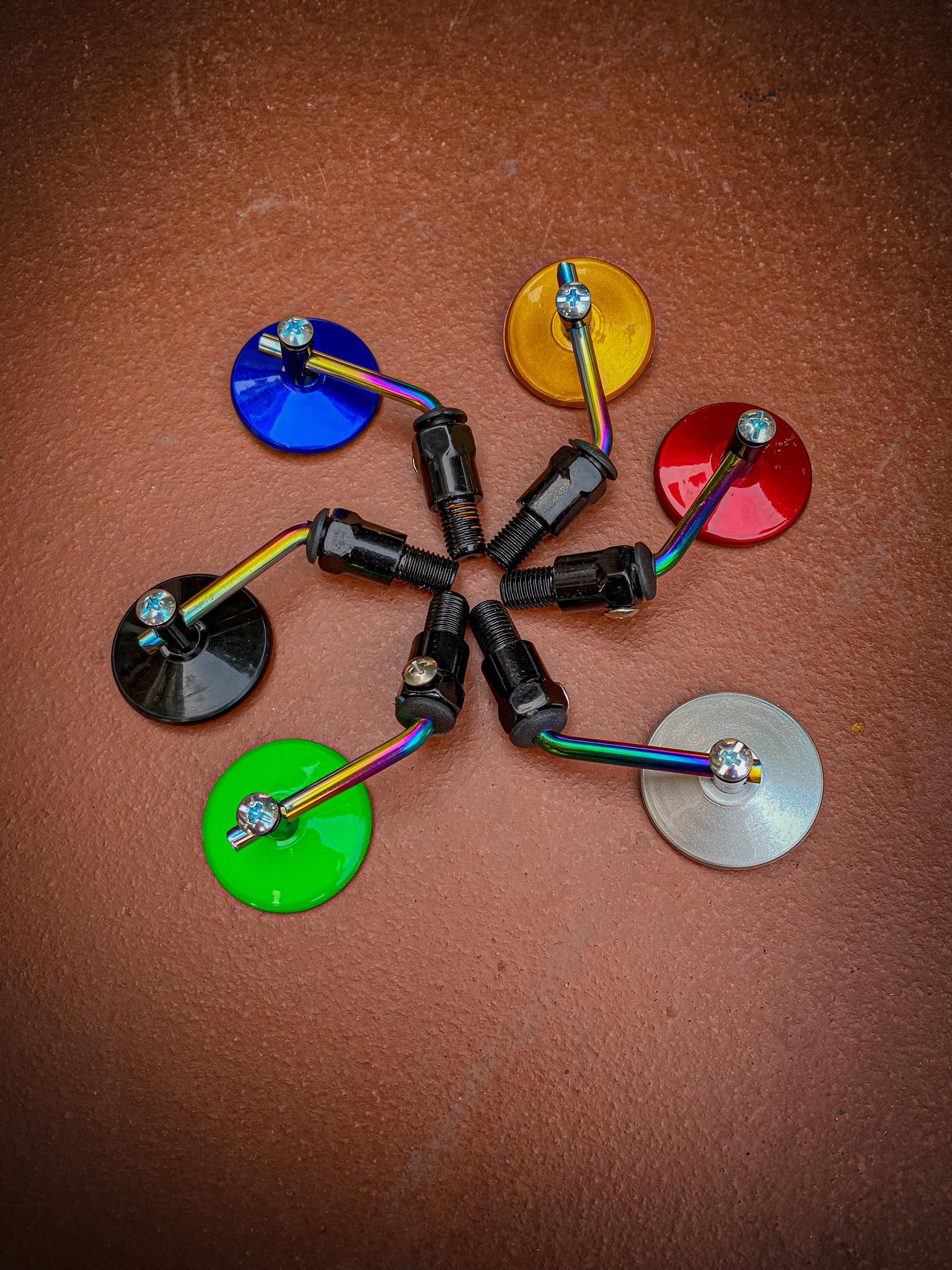 Gương tròn mini xe máy giá 1 cái