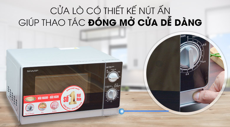Lò vi sóng Sharp R-205VN(S) 20 lít (Giá áp dụng giao tại HN, HCM& các tỉnh liên hệ shop)