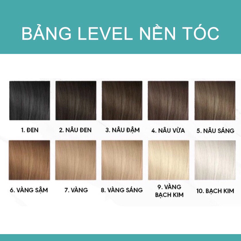 [ Q.8] Thuốc Nhuộm Tóc Màu Đen Ánh Tím+ tặng kèm Oxy