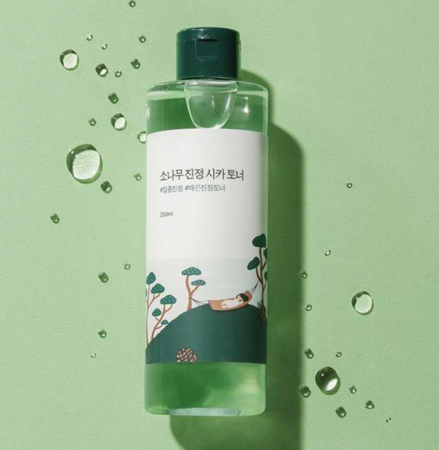 Tinh chất, pad và toner dịu mụn roundlab pine calming cica