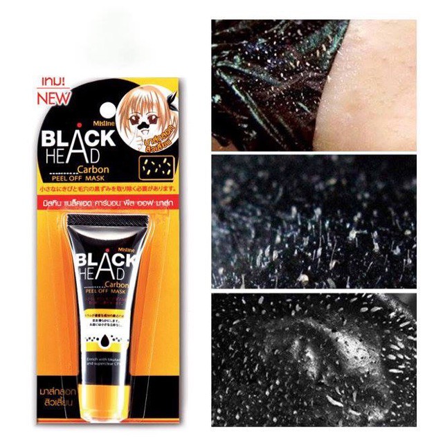 Gel Lột Mụn Mistine Blackhead Carbon Peel Off Mask 10ml