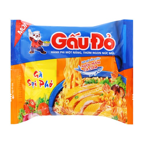 Mì Gấu Đỏ Tôm Gà/ gà sợi phở thùng 30 gói