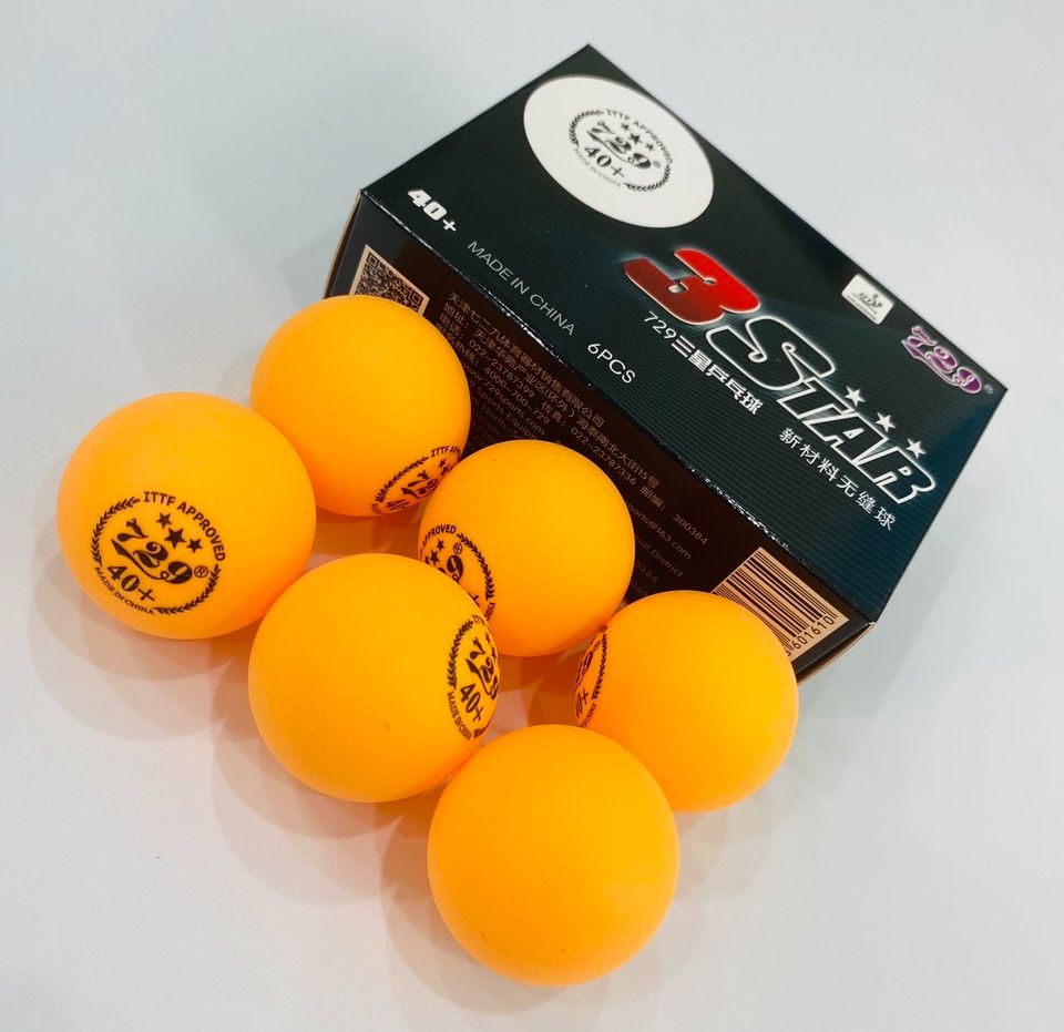 Hộp Bóng Bàn 729 (40+) 3STAR ( Hộp 6 Quả) SỬ DỤNG ĐÁNH TẬP VÀ CÁC CUỘC THI PHONG TRÀO