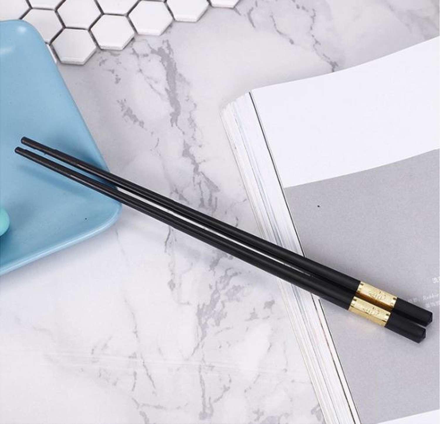 [Rẻ][Combo 10] Đôi Đũa Hợp Kim Mạ Vàng Cao Cấp B017