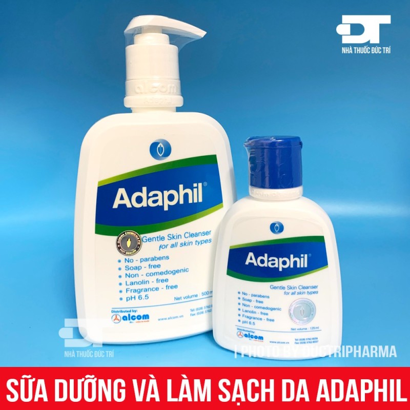 Sữa rửa mặt dịu nhẹ adaphil lành tính ngừa mụn, cam kết hàng đúng mô tả, chất lượng đảm bảo an toàn đến sức khỏe người sử dụng nhập khẩu